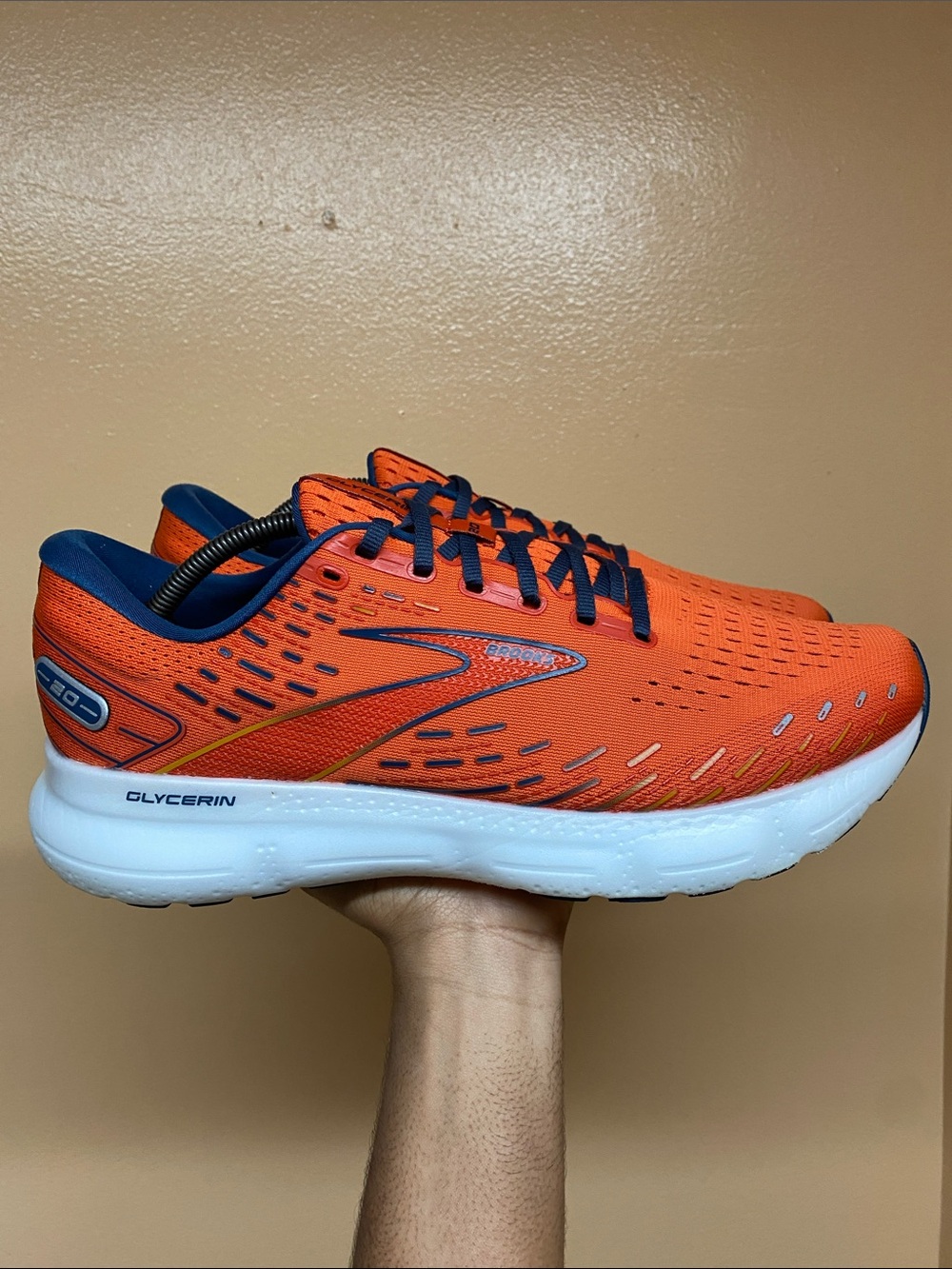 Brooks Glycerin 20 Men's Running Sneakers “Orange/Titan/Flame” Size 12.5 Medium
